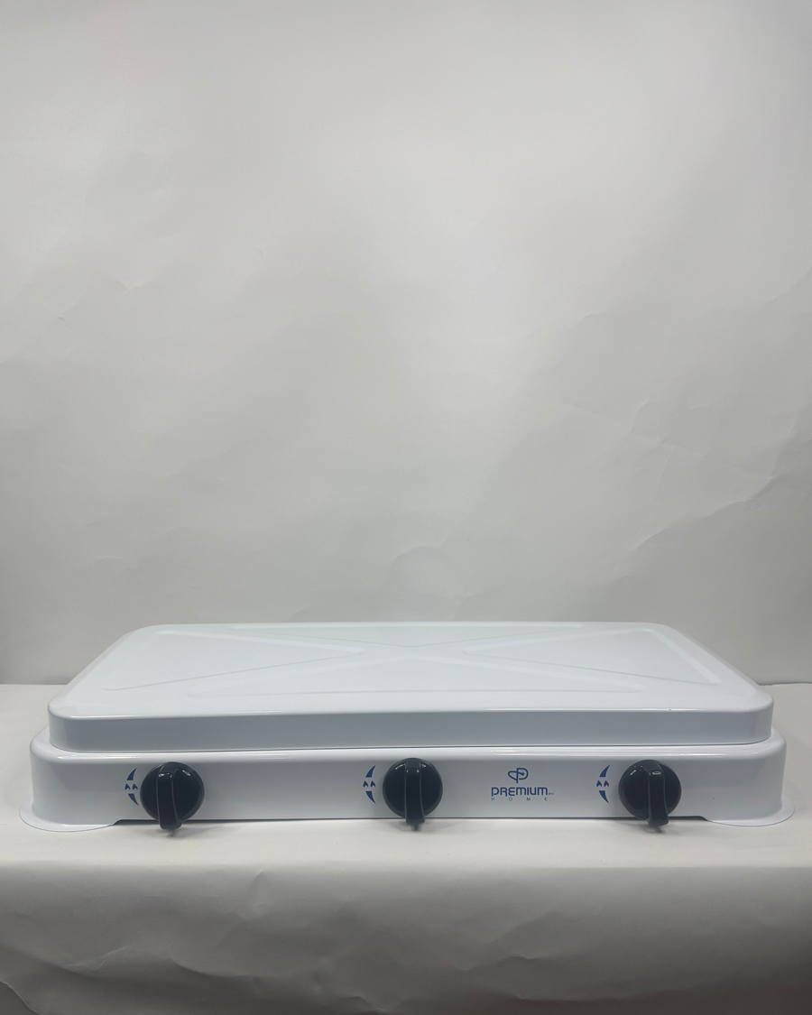 ESTUFAS DE MESA DE GAS PREMIUM 3 HORNILLAS PREMIUM