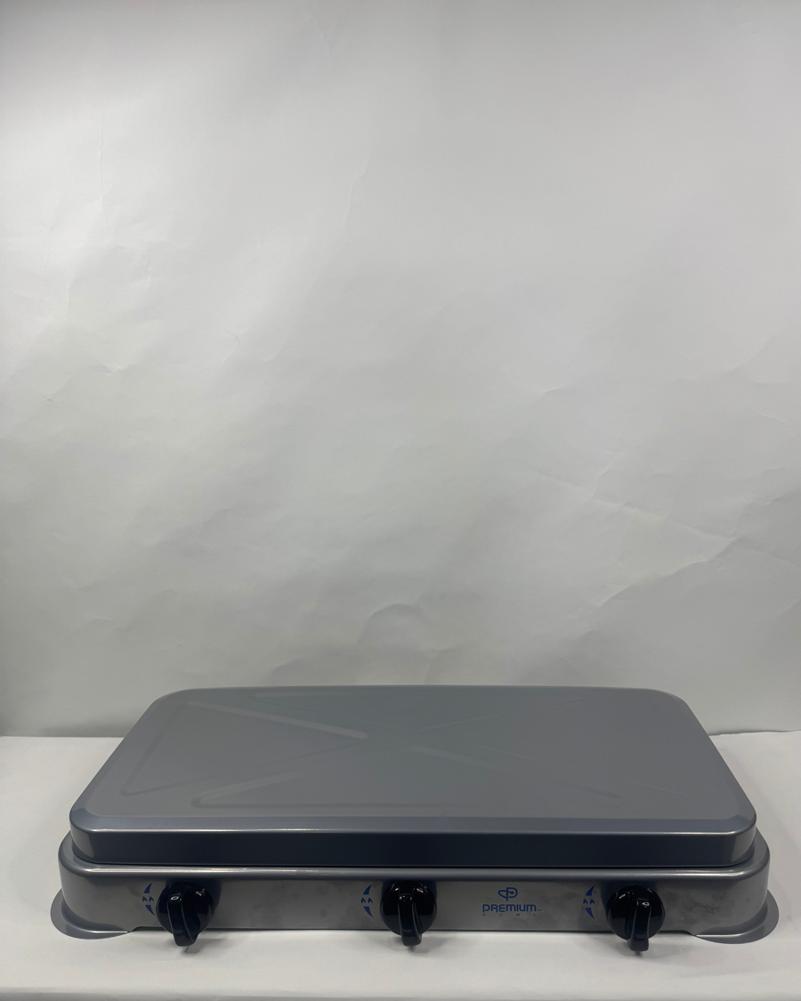 ESTUFAS DE MESA DE GAS PREMIUM 3 HORNILLAS PREMIUM