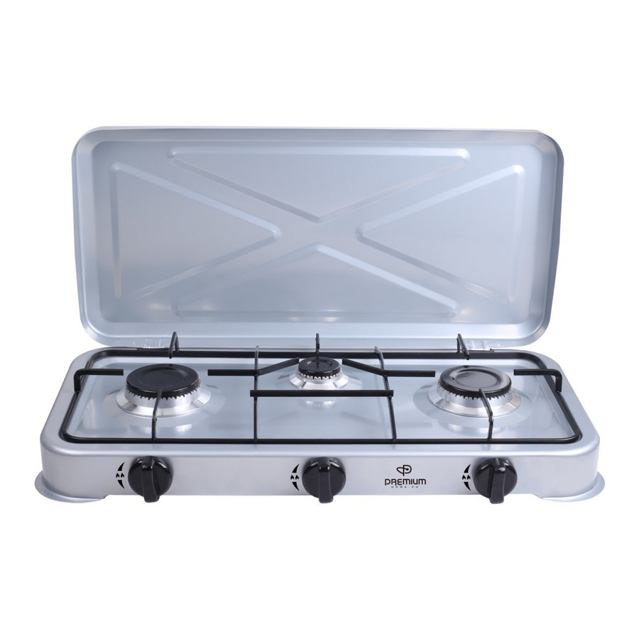 ESTUFAS DE MESA DE GAS PREMIUM 3 HORNILLAS PREMIUM